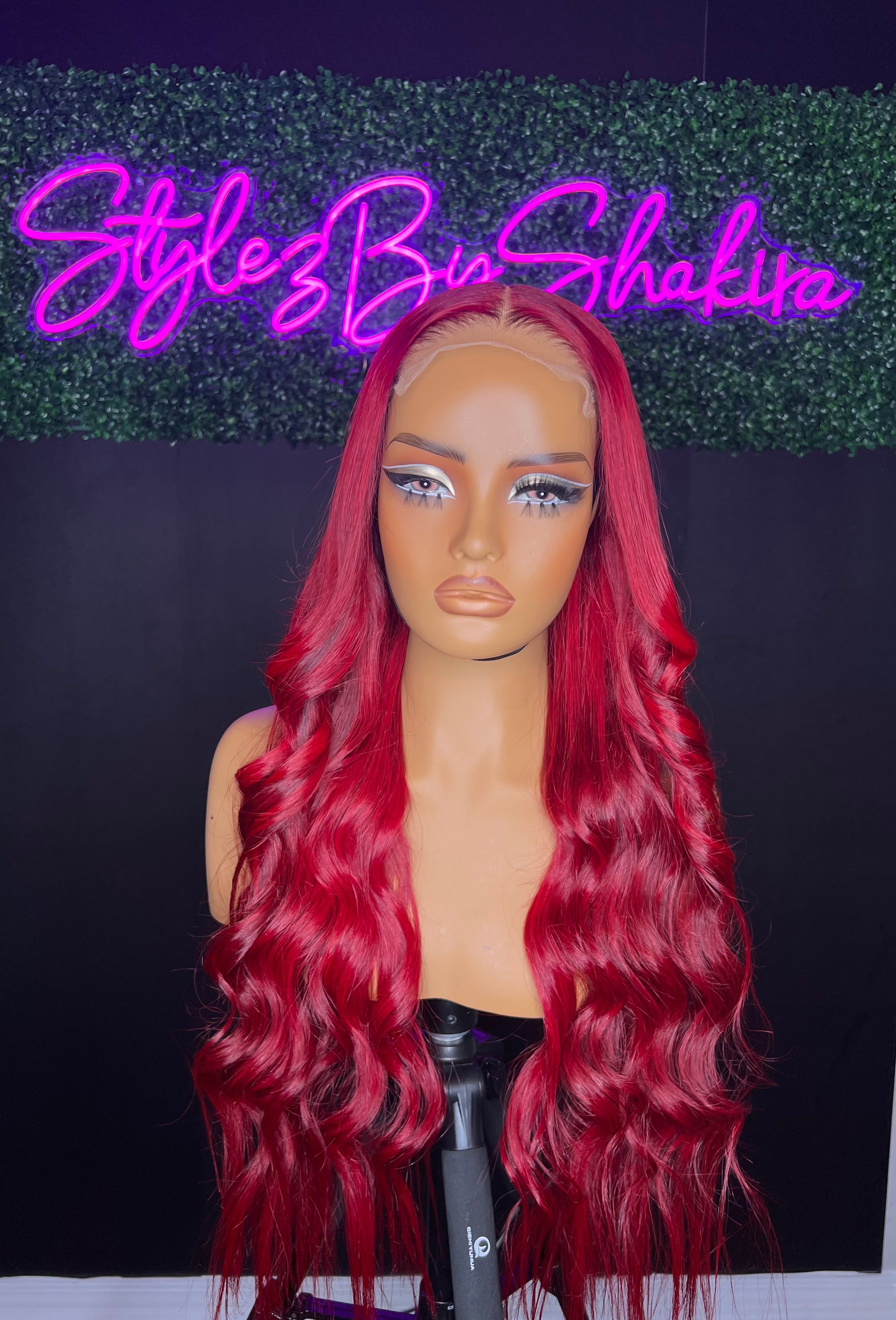 28” custom colored (ready to wear) 5x5 hd lace wig