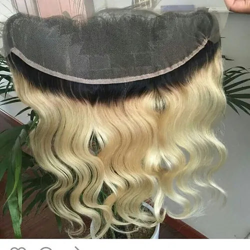 Russian Blonde Lace Frontal w/dark roots