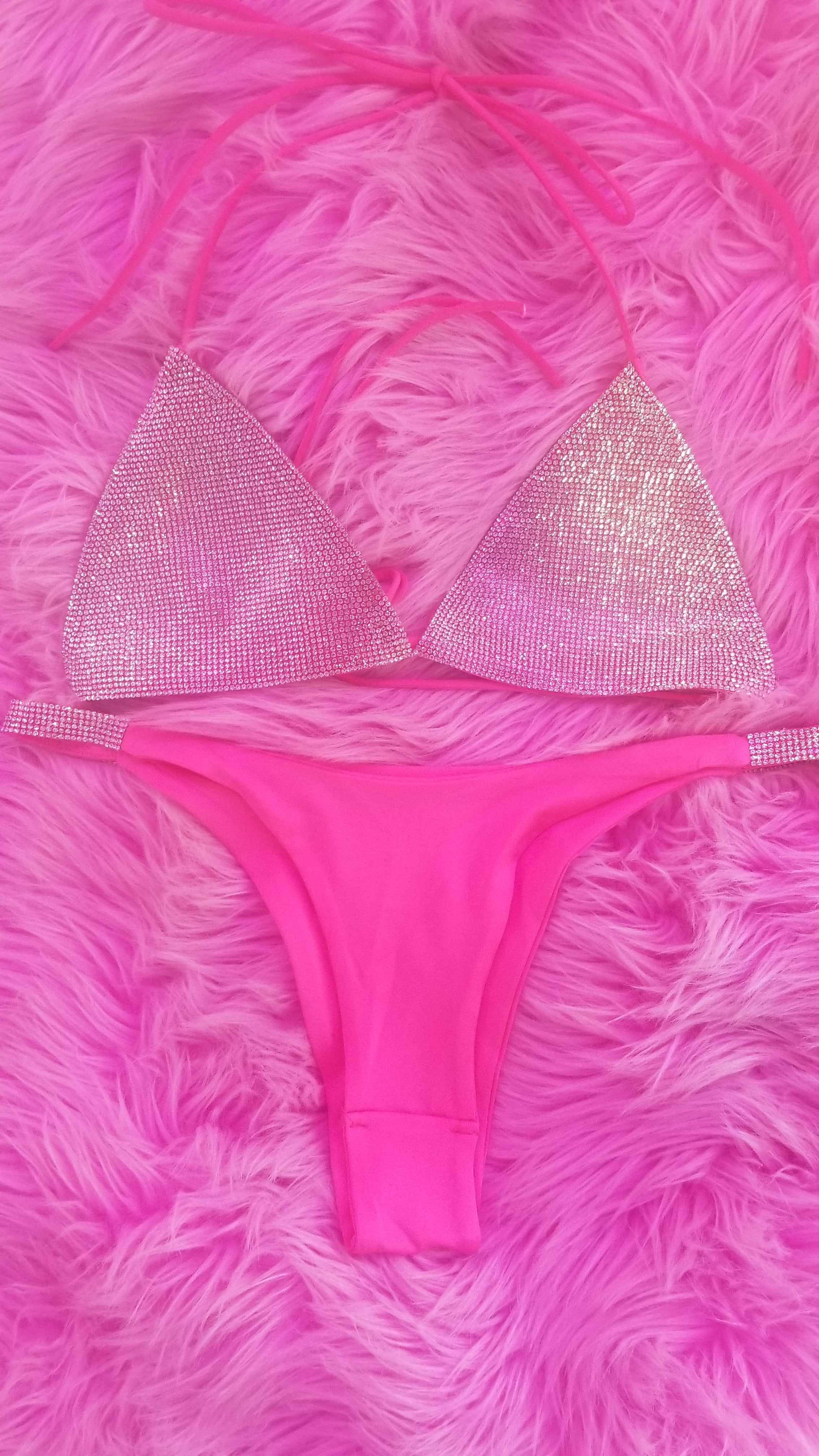 Real Blingy Pink Bikini