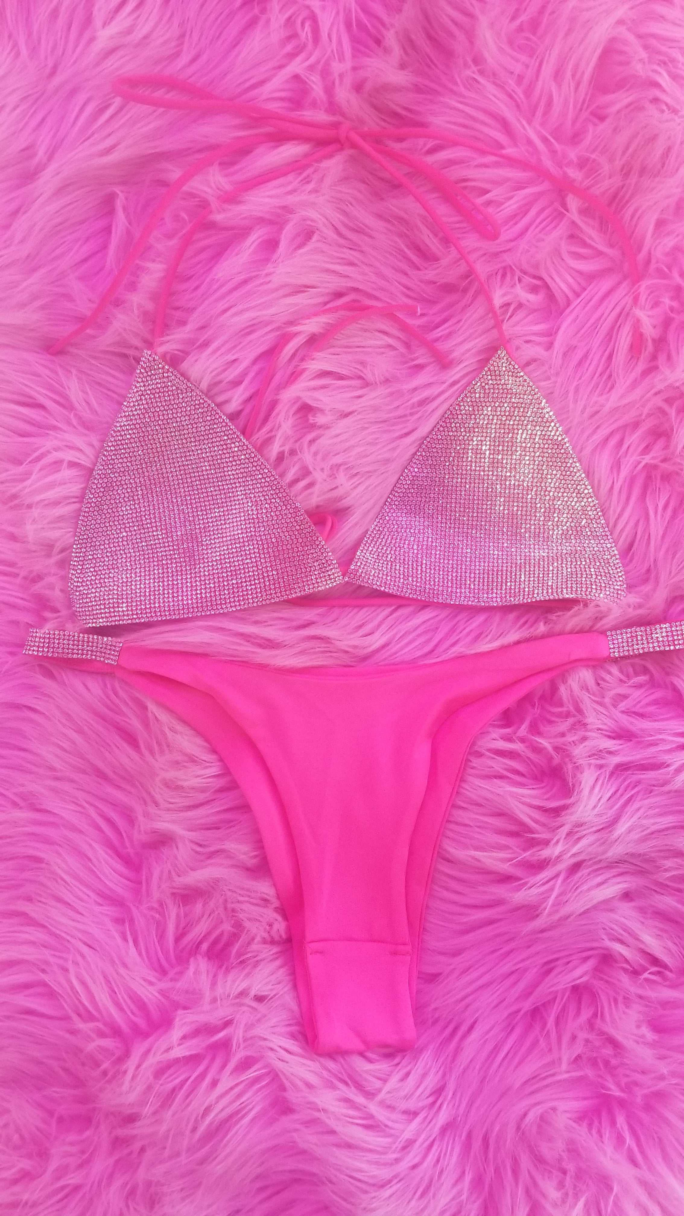 Real Blingy Pink Bikini