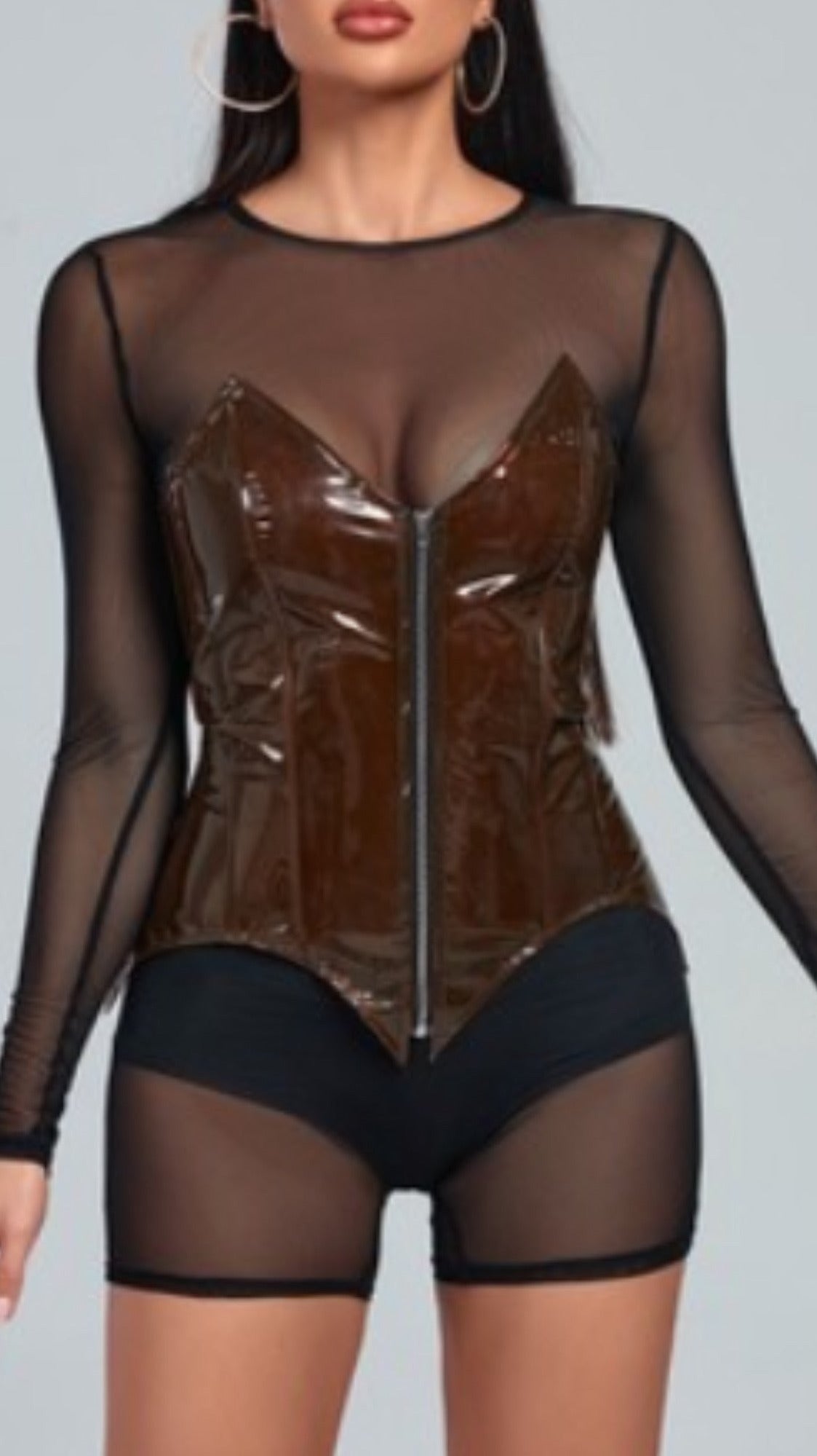 Zipped Bustier Corset