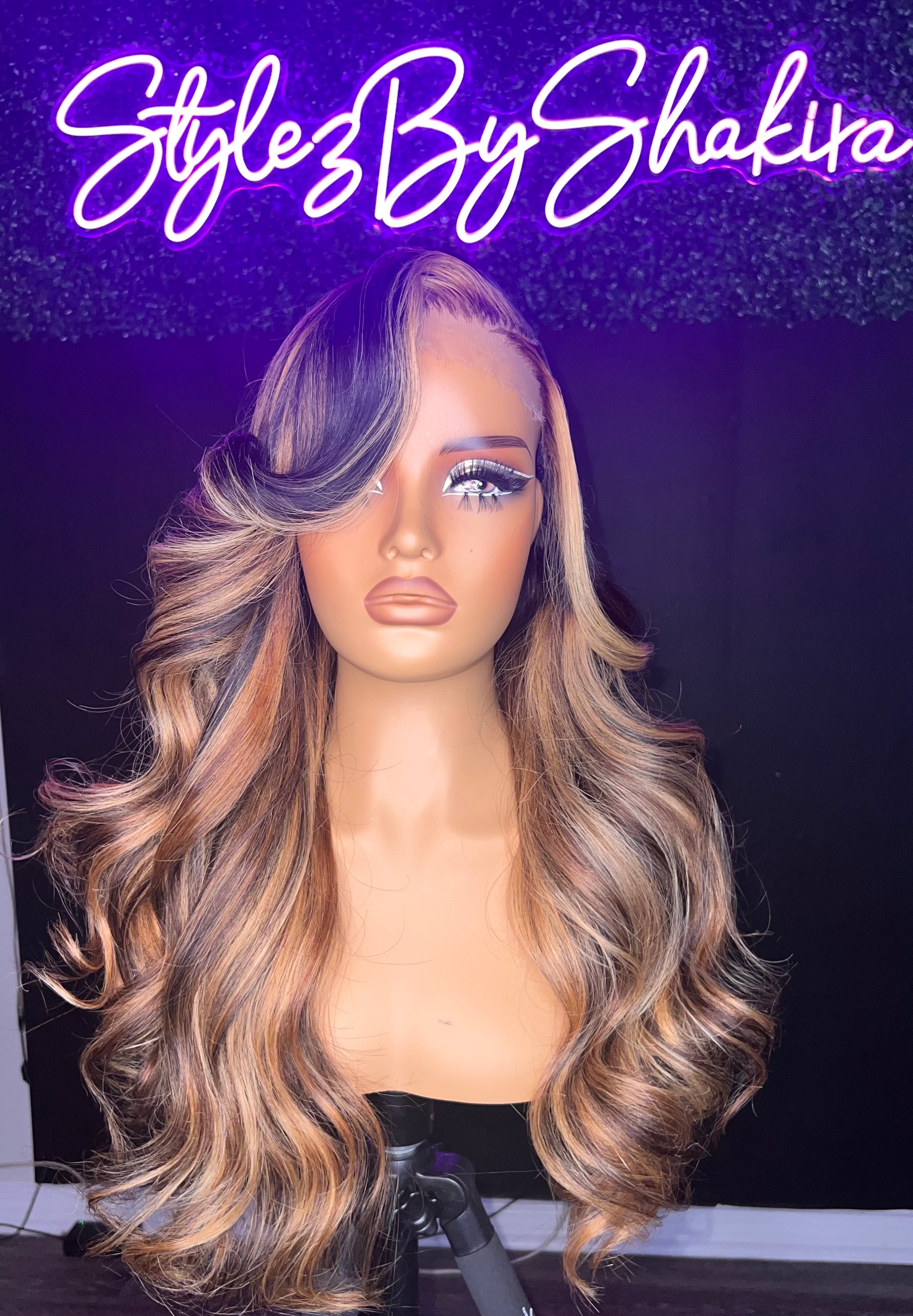 20” custom colored and custom made 5x5 hd wig
