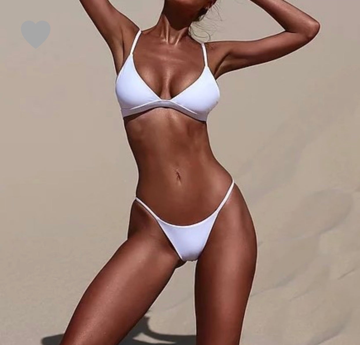 White Two Piece Swimsuit