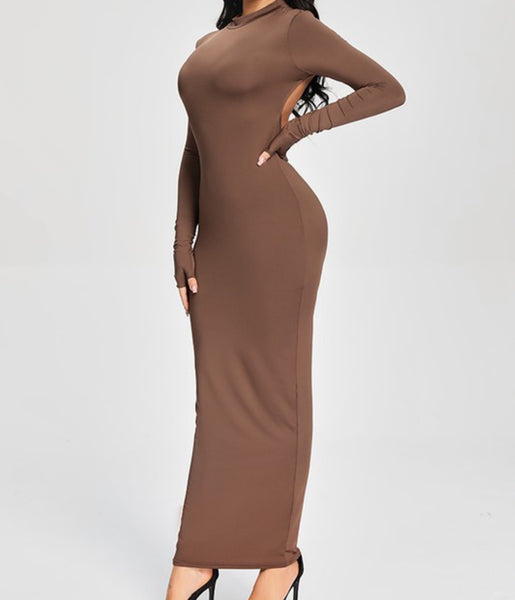 Sexy Chocolate Maxi Dress