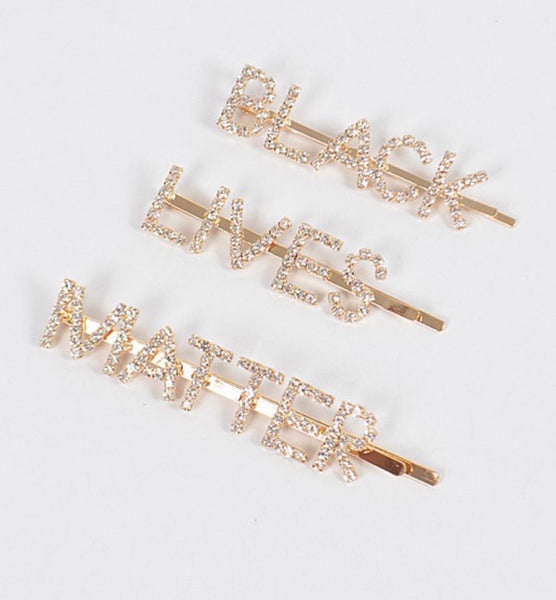 Black Lives Matter Hair Pin Set